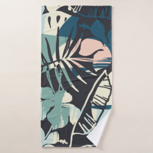 Motif sans couture exotique avec plantes tropicaux