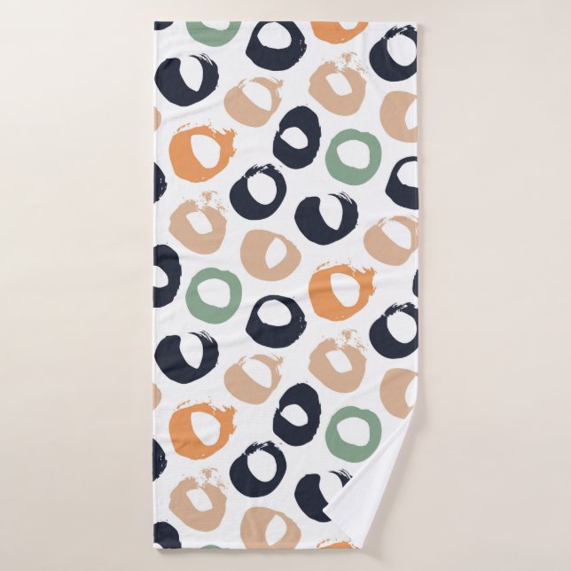 Motif sans soudure à point Polka. Illustration vin (Serviette de bain)
