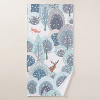 Motif sans soudure d'hiver avec manche à plat abst