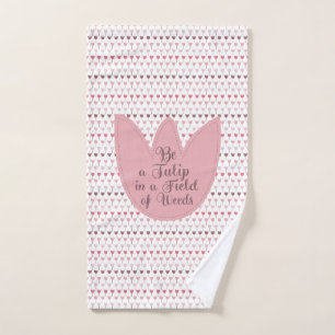 Motif simple de tulipe rose