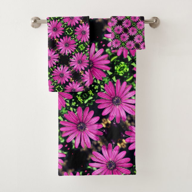 Motif simple violet africain de marguerite (En situation)