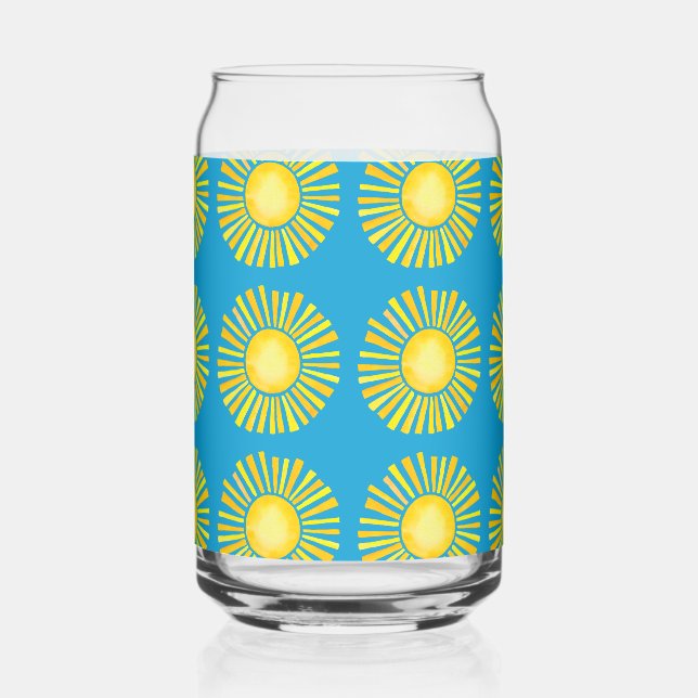 Motif soleil orange et jaune (Recto)