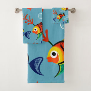 Motif sous-marin de poissons tropicaux colorés