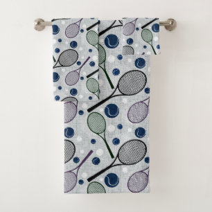Motif sportif pour les amateurs de tennis.