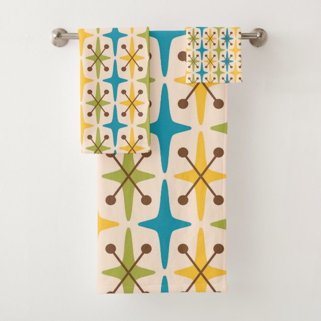 Motif Starburst moderne du milieu du siècle (En situation)