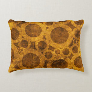 Motif Steampunk Grunge Brown or Accent Coussin