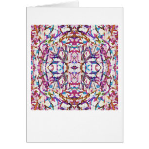 Motif symétrique rose