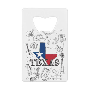 Motif Texas Illustration Doodles of Texas Texas