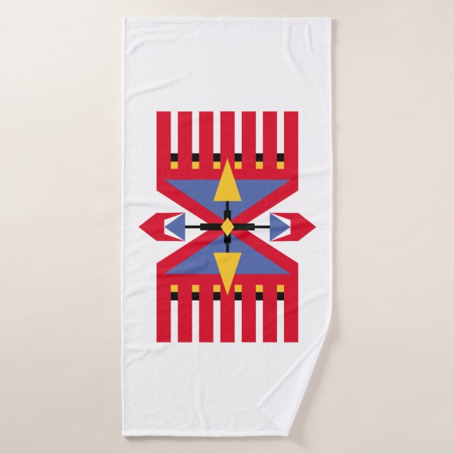 motif textile traditionnel indian-américain (Serviette de bain)
