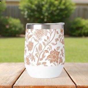 Motif Toile en Terracotta Florale