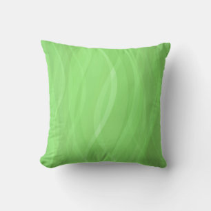 Motif tonique roseaux vert coussin abstrait