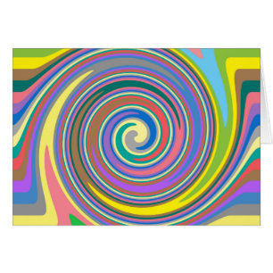 Motif tourbillon arc-en-ciel coloré