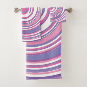 motif tourbillon rose et violet