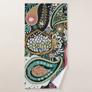 Motif traditionnel asiatique Paisley