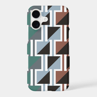 Motif triange rétro et géométrique carré