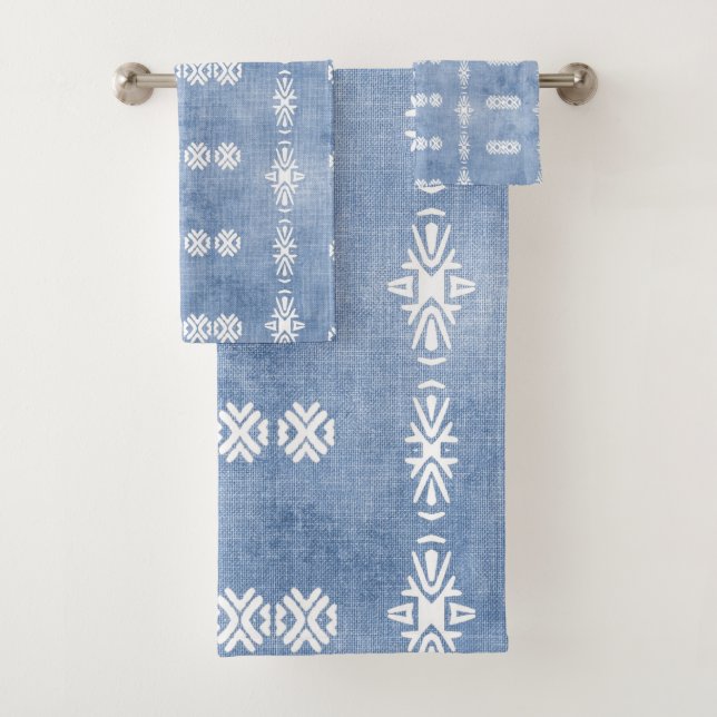 Motif tribal bleu défraîchi (En situation)