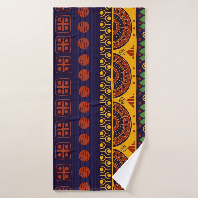 Motif tribal, polyvalent pour diverses utilisation (Serviette de bain)