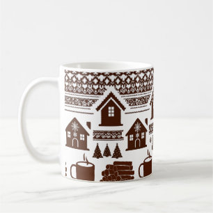Motif tricot nordique Village & Tasse Classique 