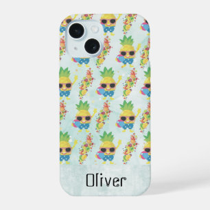 Motif tropical amusant avec nom personnalisé
