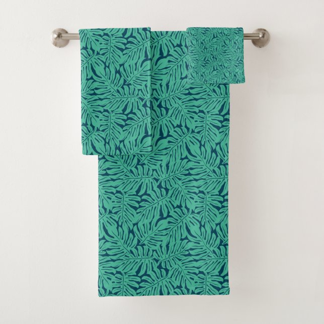 Motif tropical de feuille de Monstera (En situation)