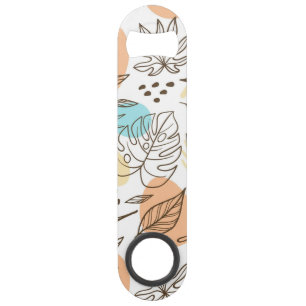 Motif tropical d'été dessiné à la main