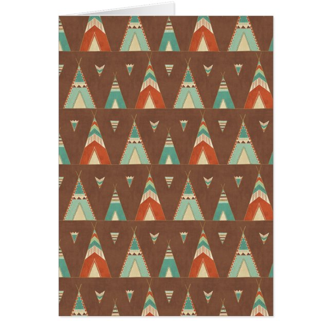 Motif turquoise de Teepee d'étape | de Geo de (Devant)