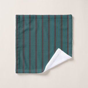 motif turquoise et charbon de bois à cinq bandes