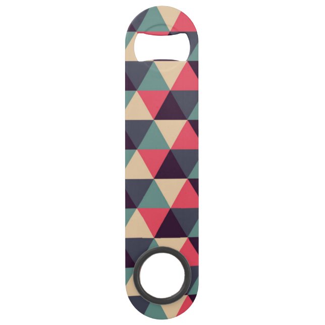 Motif turquoise et rose de triangle (Devant)