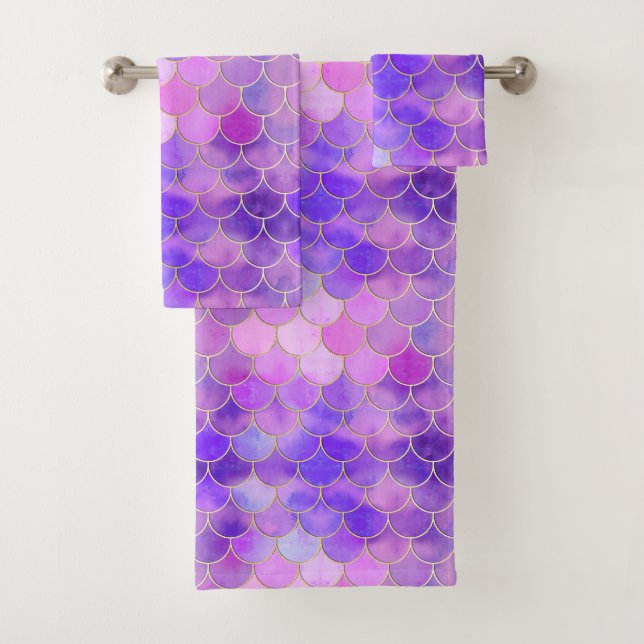 Motif Ultra Violet & Gold Mermaid (En situation)