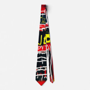 Motif urbain graffiti Cool Street Style Cravate ha