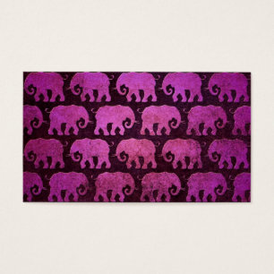 Motif usé de silhouettes d'éléphant, pourpre