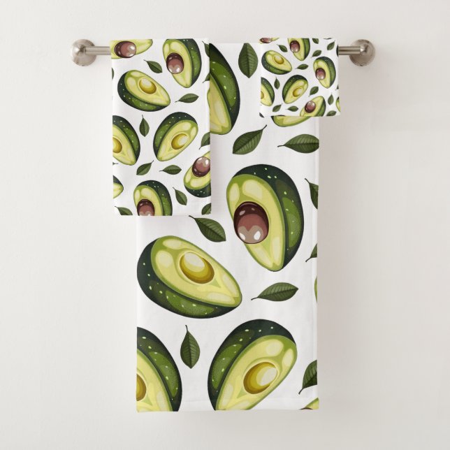 Motif vert blanc d'Avocado (En situation)