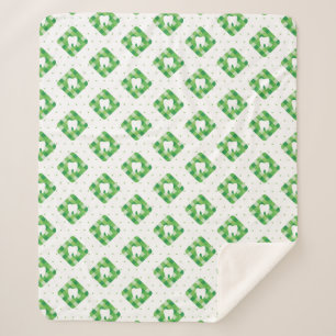 Motif vert de dent de plaid