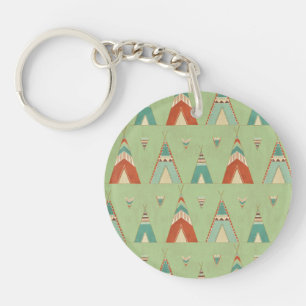 Motif vert de Teepee d'étape   de Geo de sud-oues