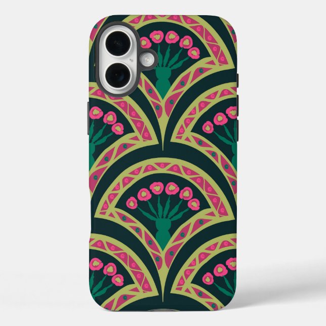 motif vert en forme de coque (Verso)