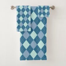 Motif vintage Argyle bleu