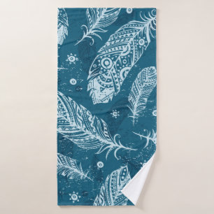 Motif vintage bleu