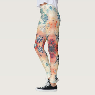 Motif vintage Snowflakes - Leggings
