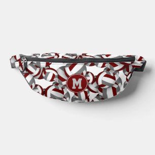 Motif volley-ball gris marron monogramme