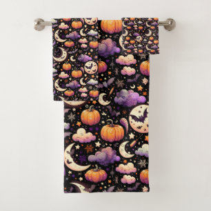 Motif Whimsical Halloween Night Sky
