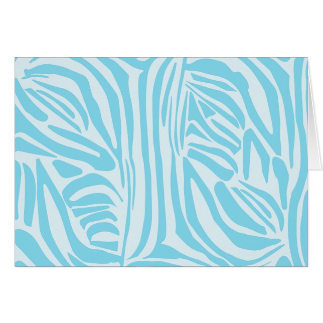 Motif Zèbre Bleu (Devant Horizontal)