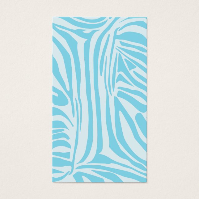 Motif Zèbre Bleu (Devant)