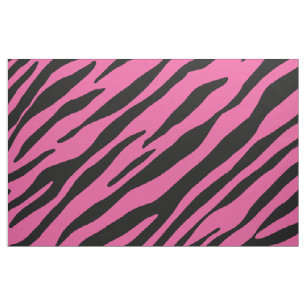 motif zèbre poster de animal en tissu noir et rose