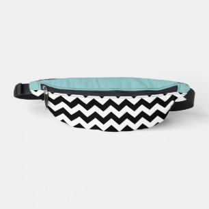 Motif Zigzag noir et blanc, Chevron, Bleu