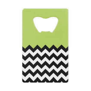 Motif Zigzag noir et blanc, Chevron, Vert