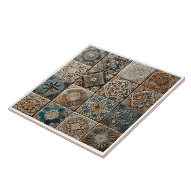 Motifs artistiques sur carreaux de céramique (Côté)
