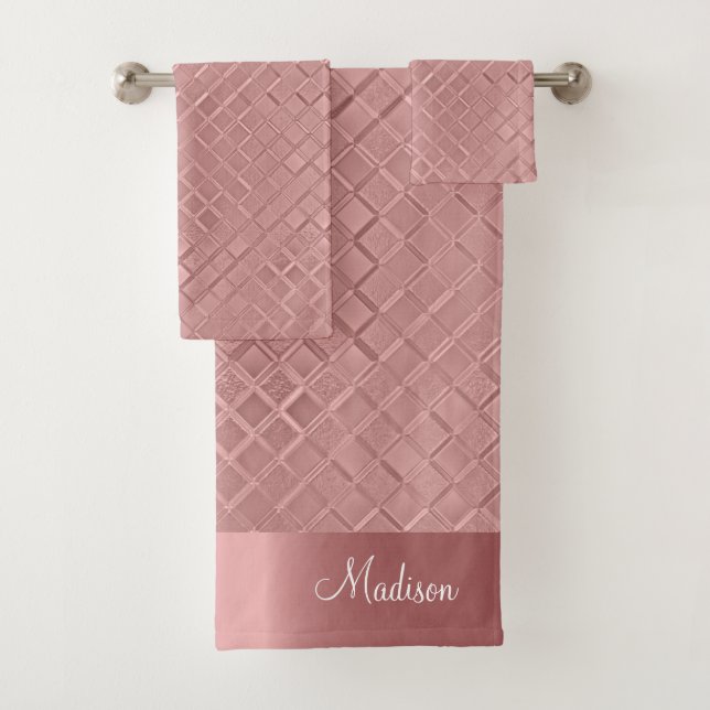 Motifs de diamants métalliques (En situation)