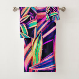 Motifs de feuilles de néon dévoilés