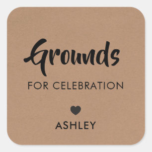 Motifs de la célébration Tags, Étiquette de café, 