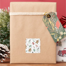 Motifs de Noël mignons en papier autocollant sans